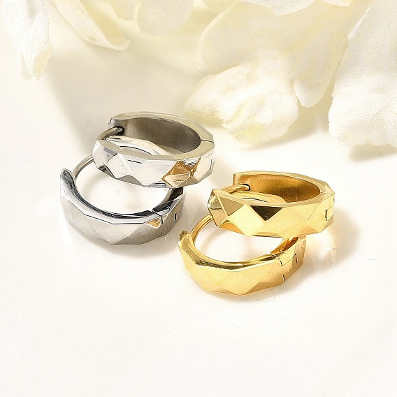 304 серьги из нержавеющей стали для женщин, с 316 ушными шпильками из хирургической нержавеющей стали, ионное покрытие (ip), кольцо