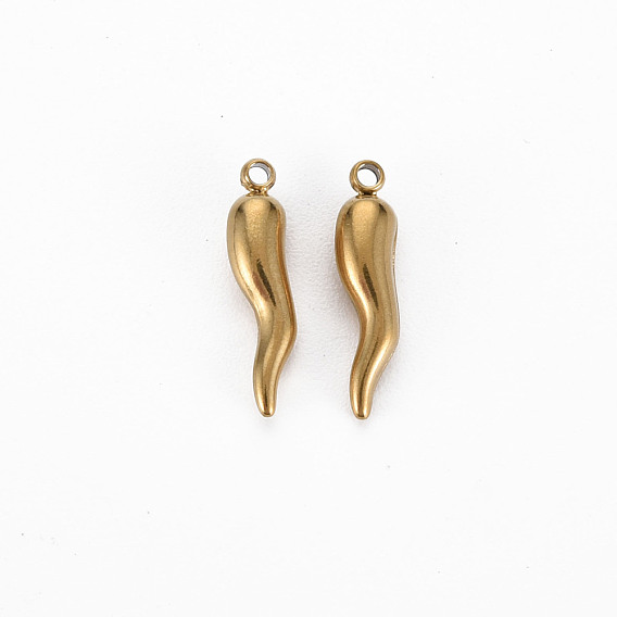 304 прелести нержавеющей стали, без кадмия, без никеля и без свинца, Горячий рог изобилия / прелести итальянского рога Корничелло