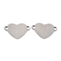 201 Stainless Steel Links Connectors, Heart