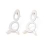Infinity with Natural Pearl Dangle Stud Earrings for Women