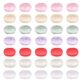 70g 7 perles de verre colorées, imitation chat perles oeil, rondelle