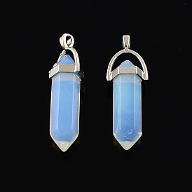 Opalite Pendants with Alloy Findings