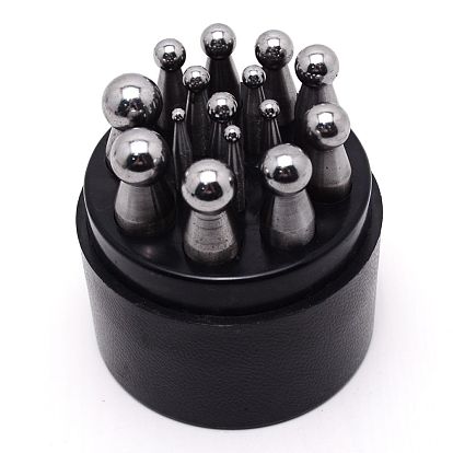 Dapping Block Punch Set, Jewelry Metal Forming Tool Set, for Shaping Texturizing Jewelry