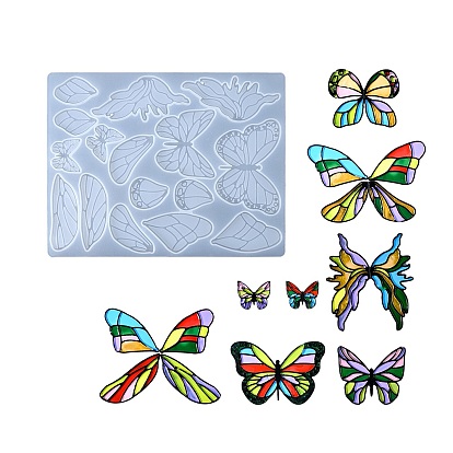 DIY силиконовые формы кулон, формы для литья смолы, для уф-смолы, изготовление ювелирных изделий из эпоксидной смолы, бабочка