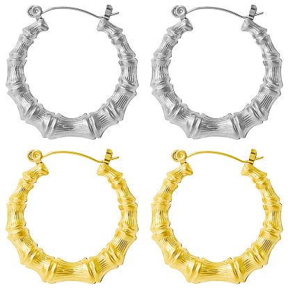 304 стильные серьги-кольца неправильной U-образной формы из нержавеющей стали с вакуумным покрытием PVD