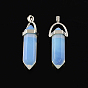 Opalite Pendants with Alloy Findings