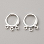 Accessoires dormeuses d'oreilles en laiton, avec des boucles