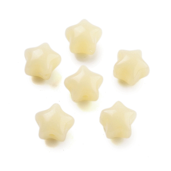 Opaque Acrylic Beads, Star