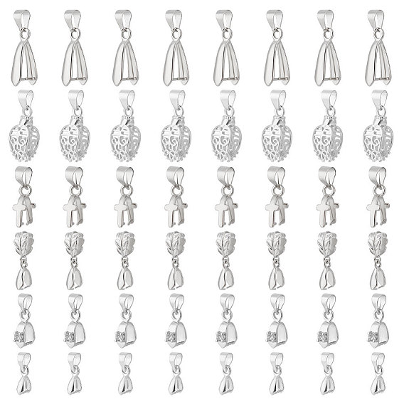 48шт 6 стиль латунные щипцы для колки льда, слеза и лист и крест