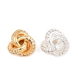 Brass Pave Clear Cubic Zirconia Charms, Triquetra Knot Charms