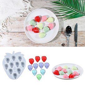 Silicone Pendant Molds, Resin Casting Molds, For UV Resin, Epoxy Resin Craft Making, Strawberry