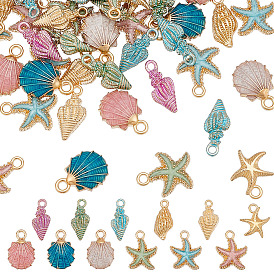 72 шт 12 стили подвески из сплава эмали, разнообразные