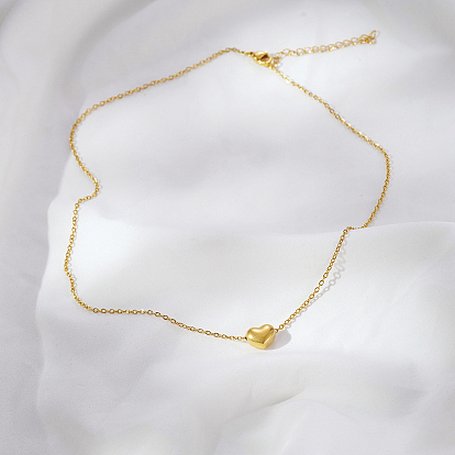 Ожерелья из нержавеющей стали с подвеской в форме сердца для женщин, повседневная одежда, стильные украшения
