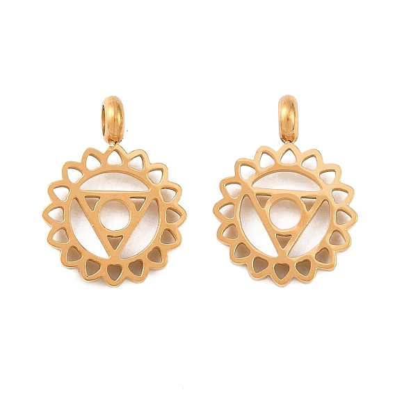 304 подвески из нержавеющей стали, чакровые талисманы, ионное покрытие (ip)