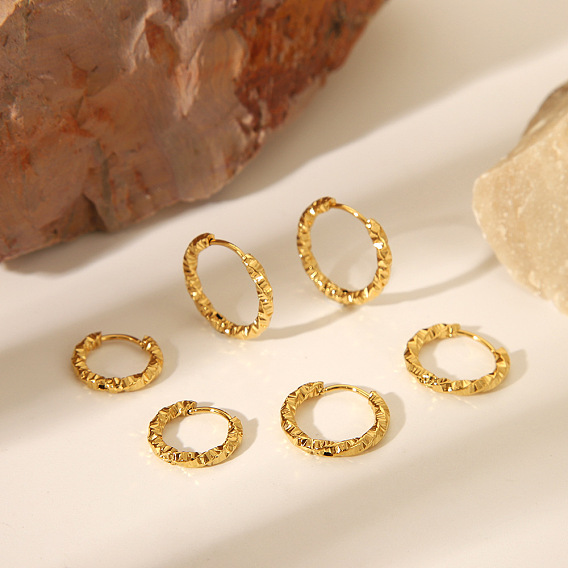 304 стальные скрученные серьги обруча нержавеющей