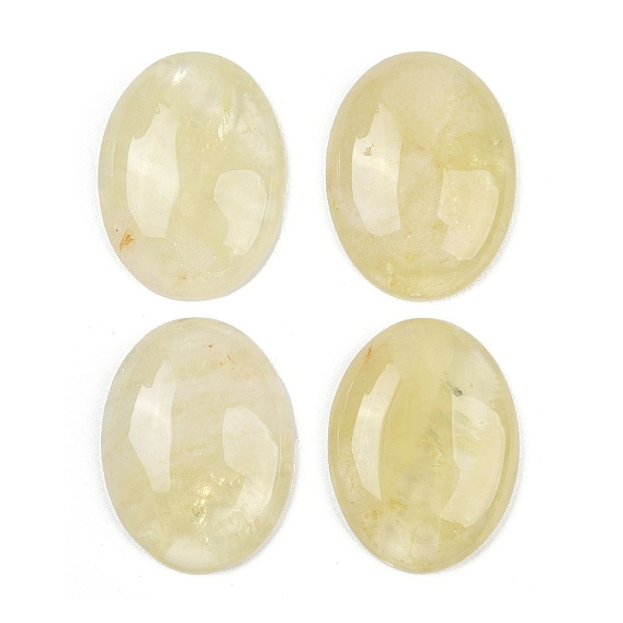 Естественный лимонный кварц кабошонов, овальные