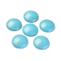 Synthetic Turquoise Cabochons, Dyed, Half Round