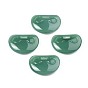 Imitation Jade Glass Pendants, Lock