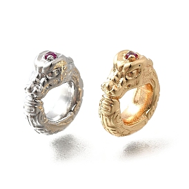 Латунные микро проложить Цирконий Европейский бисером, бусины с большим отверстием, без кадмия, без никеля и без свинца, драдон