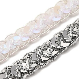 Отделка из блестящего полиэфирного кружева с филигранной отделкой, волнистая обрезка для украшения домашнего текстиля