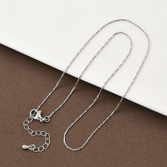 1Мм латунные цепочки Boston Link для женщин, стойки покрытие, долговечный, без свинца и без кадмия