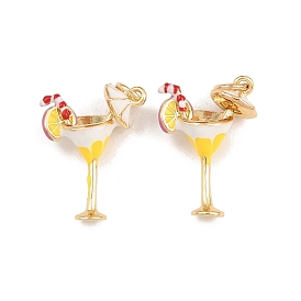 Латунь эмаль подвески, пить чары, стойки покрытие, без кадмия и без свинца, долговечный, реальный 18 k позолоченный, с целью перехода в кольце