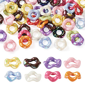 Plated UV Acrylic Beads, Flower