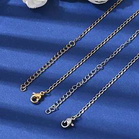 2мм женские 304 цепочки из нержавеющей стали, ионное покрытие (ip)