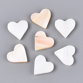 Естественных пресноводных стеклянные бусы, сердце