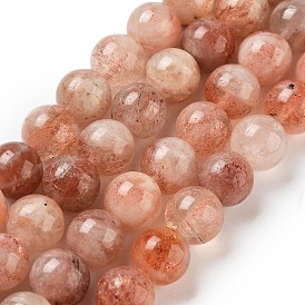 Natural Sunstone Beads Strands, Round