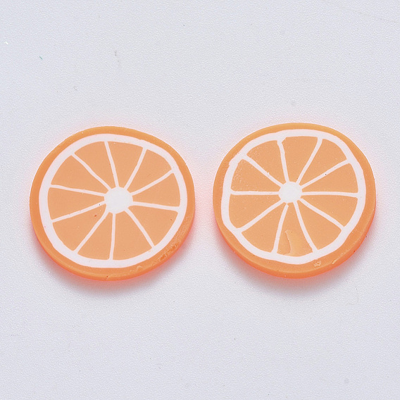 Handmade Polymer Clay Cabochons, Polymer Clay Slices for Resin Crafts & DIY Projects, Lemon