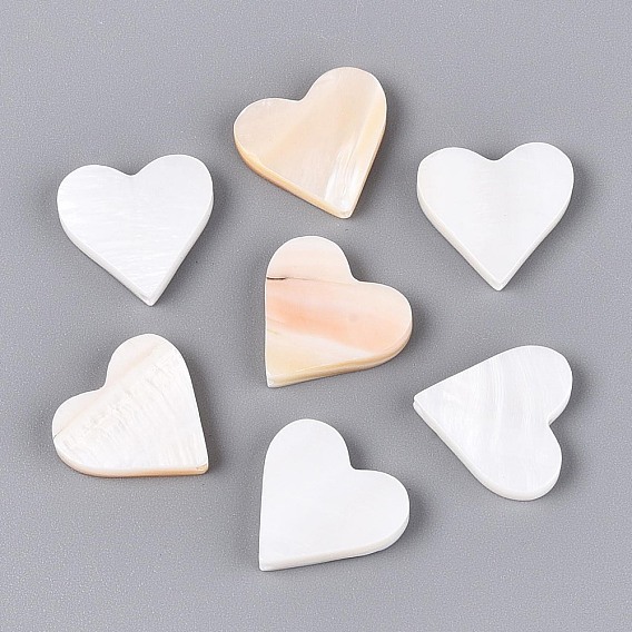 Естественных пресноводных стеклянные бусы, сердце