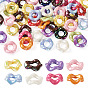 Plated UV Acrylic Beads, Flower