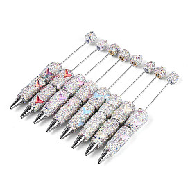 Шариковая ручка с рисунком рыбьего хвоста из смолы и полимерной глины, украшенная стразами, железная ручка из бисера, для индивидуальной ручки с ювелирными бусинами