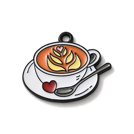 Подвески из эмали и сплава, чашка кофе