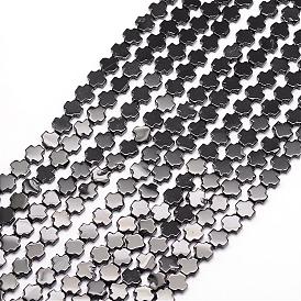 Бусины из натурального черного оникса, крестик