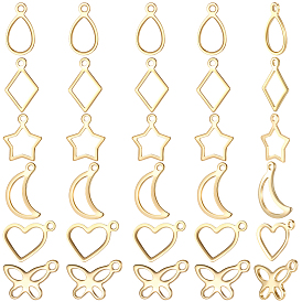 150шт 6 стили 304 подвески из нержавеющей стали, разнообразные