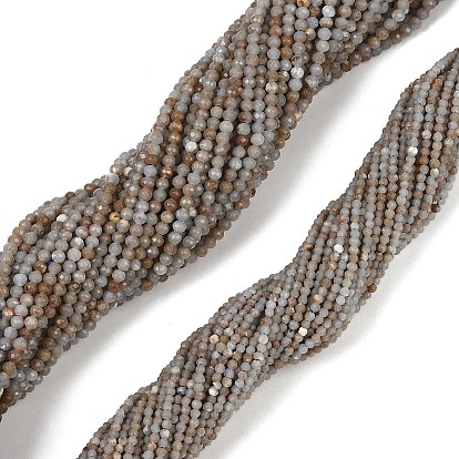 Натуральные ангельские бусины, круглые, граненые