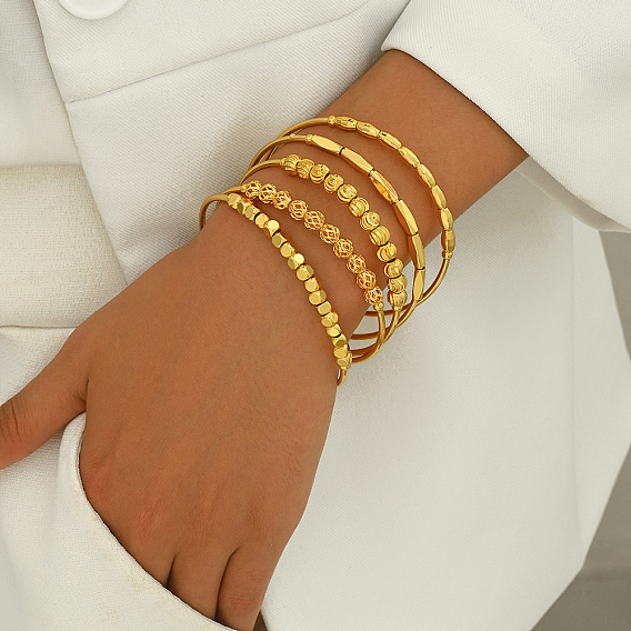 Регулируемые железные браслеты с подвесками для женщин, с кулоном колокол