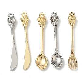 Большие сплавочные подвески, подвески в виде вилки/ложки/ножа, стойки покрытие, без кадмия и без свинца