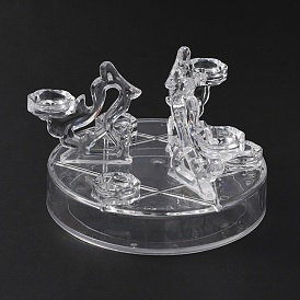 Présentoirs de boule de cristal acrylique, support organisateur de boule de sphère en verre transparent, Convient pour l'affichage de boules de pièces