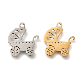 201 Stainless Steel Pendants, Baby Carriage Charms