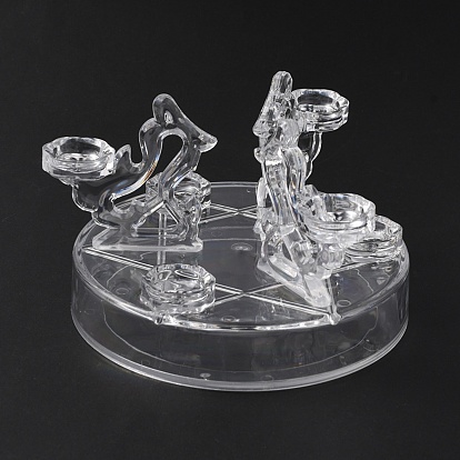 Présentoirs de boule de cristal acrylique, support organisateur de boule de sphère en verre transparent, Convient pour l'affichage de boules de pièces
