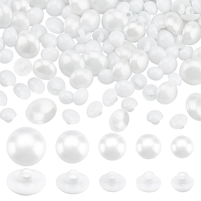 300шт 5 стиль 1-отверстие смоляные пуговицы на ножке, пуговица в форме гриба