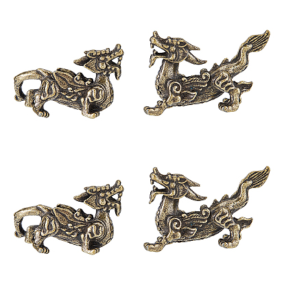 2 Парные латунные фигурки пиксиу для украшения витрины, для украшения рабочего стола домашнего офиса