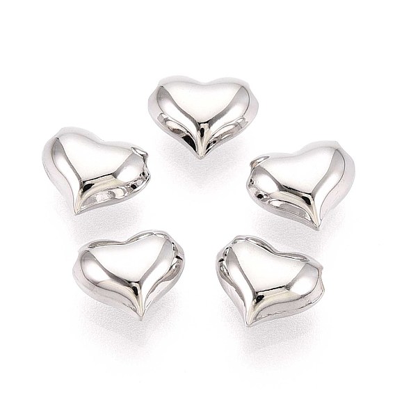 925 шарики стерлингового серебра, сердце, родий