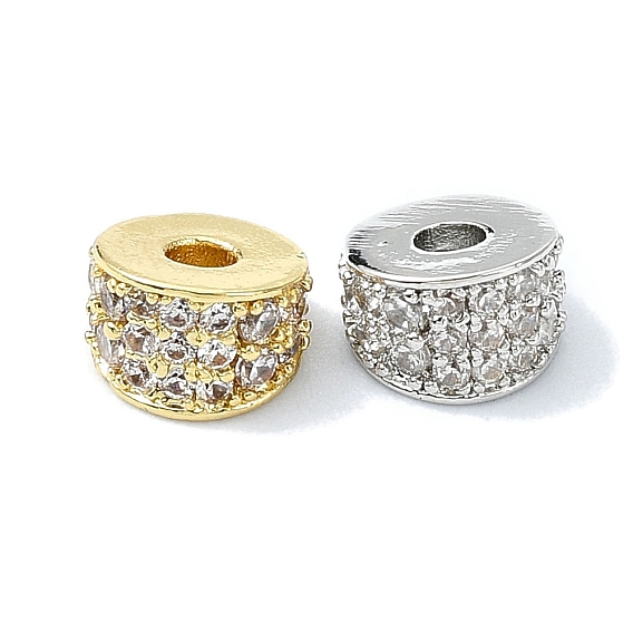 Стойка покрытие латунь проложить прозрачные бусины кубического циркония, долговечный, без свинца и без кадмия, колонка