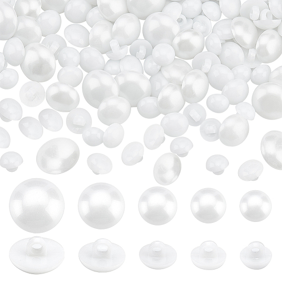 300шт 5 стиль 1-отверстие смоляные пуговицы на ножке, пуговица в форме гриба