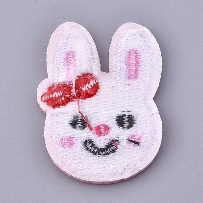 Computerized Embroidery Cloth Iron on/Sew on Patches, Costume Accessories, Appliques, Rabbit