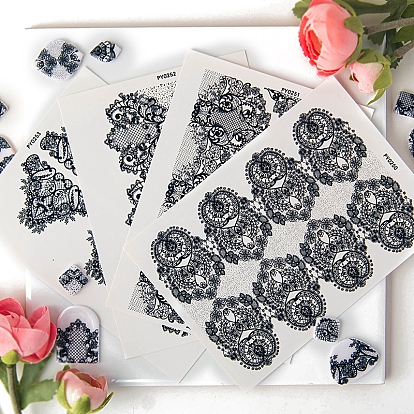 Винтажная кружевная серия керамика глина бумага для переноса воды, переводные декали под глазурью, заколка для волос с подвесками для сережек своими руками